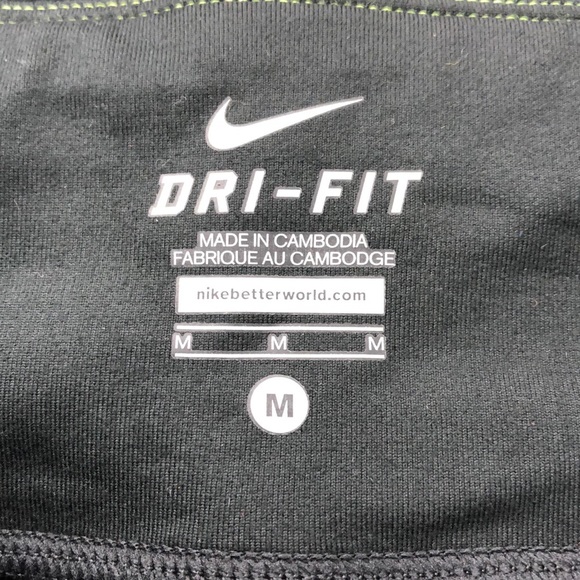 Nike Black Dri Fit Running Cropped Leggings Tights - Picture 8 of 11